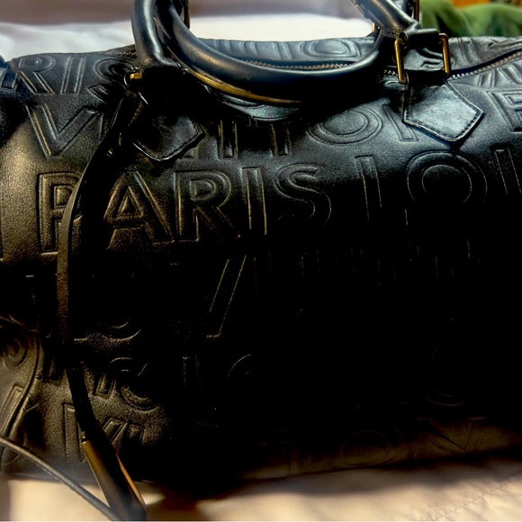 Authentic LV leather embossed speedy cube 30 handbag - Picture 1 of 8